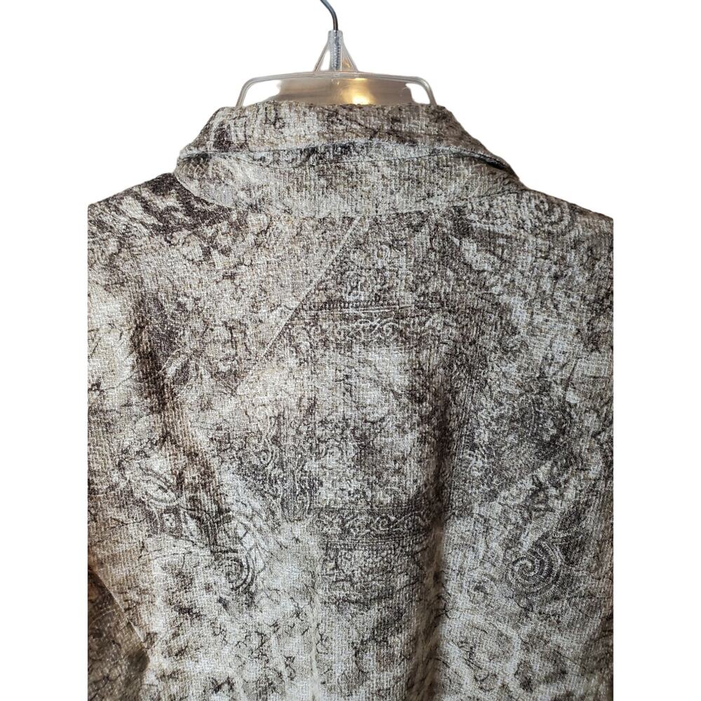 Chico's Single Button Sequin Detail Textured Anim… - image 4